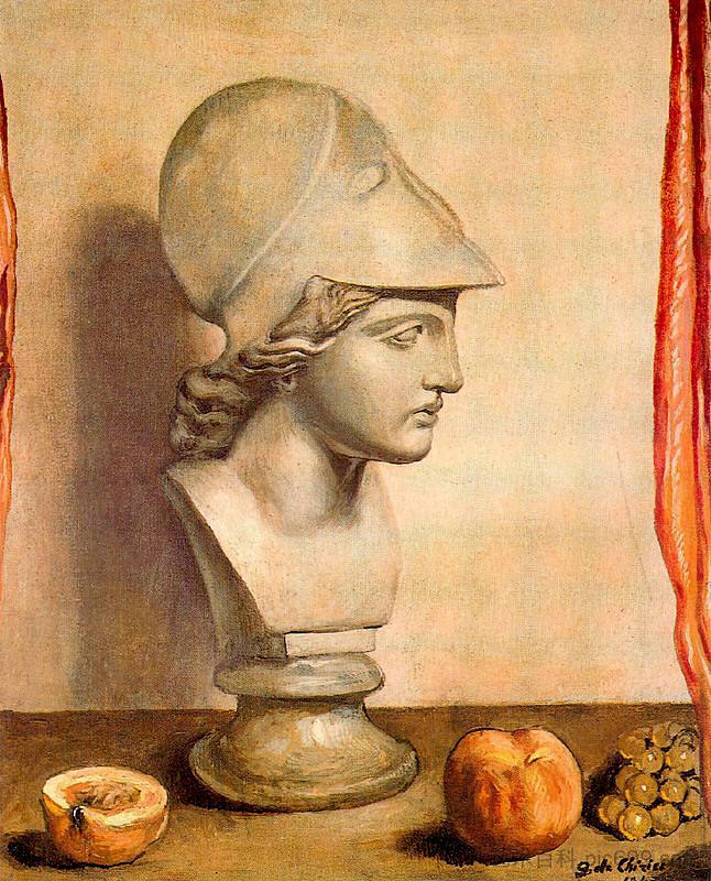 密涅瓦半身像 Bust of Minerva (1947; Rome,Italy  )，乔治·德·基里科