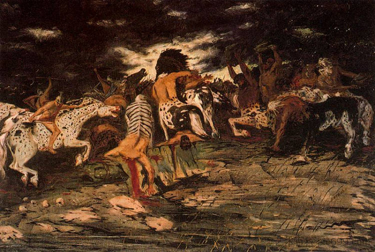 拉皮斯和半人马之战 The battle of Lapiths and Centaurs (1909),乔治·德·基里科