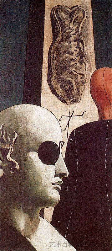 诗人的乡愁 The Nostalgia of the Poet (1914; Paris,France ),乔治·德·基里科