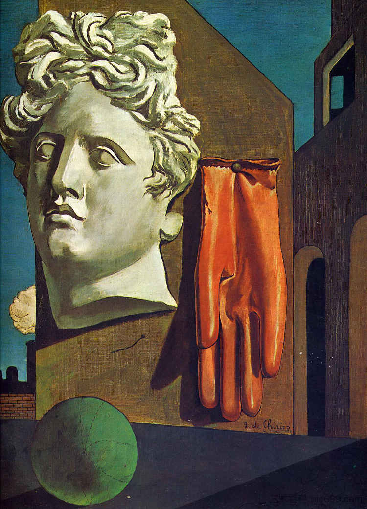 爱之歌 The Song of Love (1914; Paris,France ),乔治·德·基里科