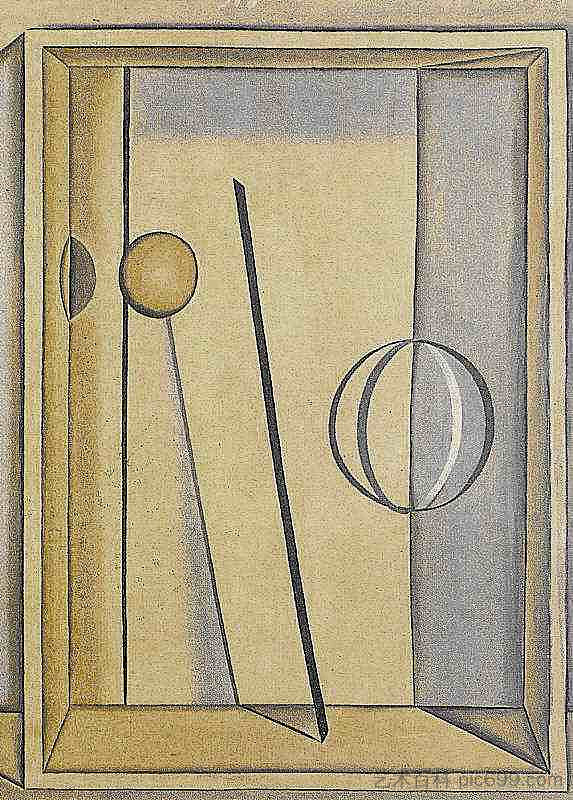 静物画 Still Life (1916)，乔治·莫兰迪