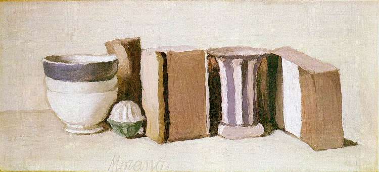 静物（杯子和盒子） Still Life (Cups and Boxes) (1951)，乔治·莫兰迪