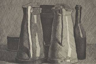 静物与五件物品 Still Life With Five Objects (1956)，乔治·莫兰迪