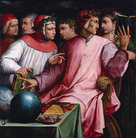 意大利人文主义者（六位托斯卡纳诗人） Italian Humanists (Six Tuscan Poets) (1554)，乔治·瓦萨里