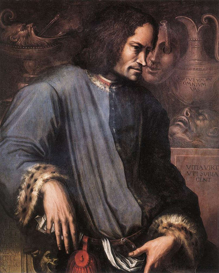 洛伦佐·德·美第奇《壮丽》 Lorenzo de Medici 'The Magnificent' (c.1533 - c.1534),乔治·瓦萨里