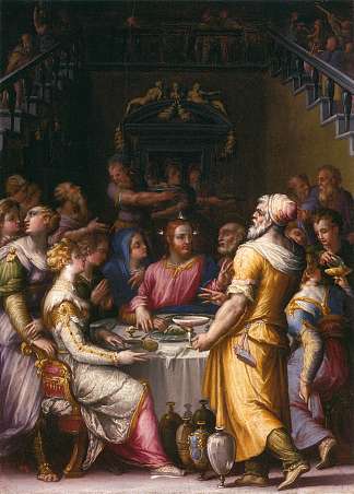 在迦拿结婚 Marriage at Cana (1566)，乔治·瓦萨里