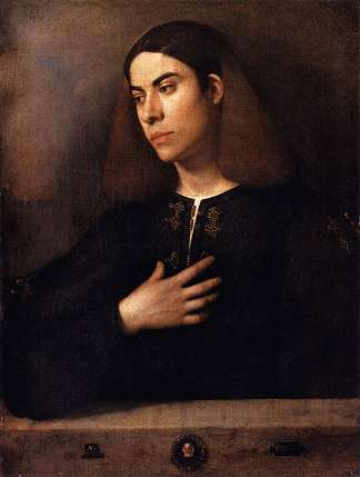 青年肖像（安东尼奥·布罗卡多） Portrait of a Youth (Antonio Broccardo) (1500)，乔尔乔内