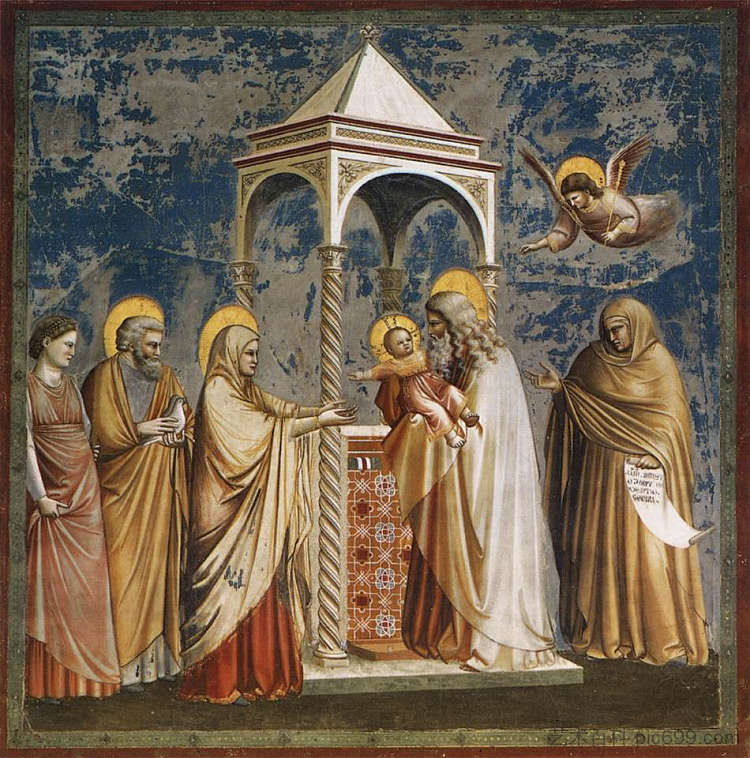 基督在圣殿的介绍 Presentation of Christ at the Temple (c.1304 - c.1306),乔托·迪·邦多内