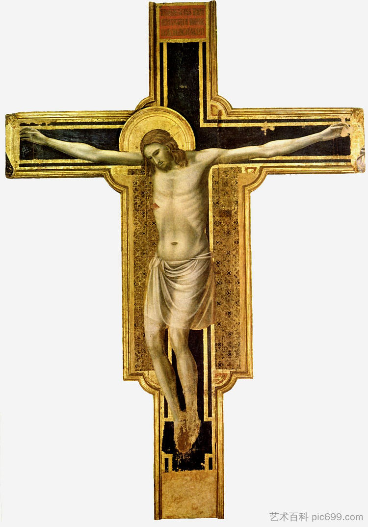 受难 The Crucifixion (c.1310 - c.1317)，乔托·迪·邦多内