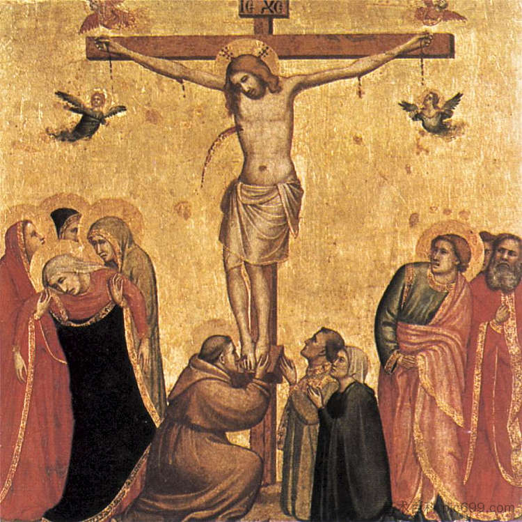 受难 The Crucifixion (c.1320 - c.1325)，乔托·迪·邦多内