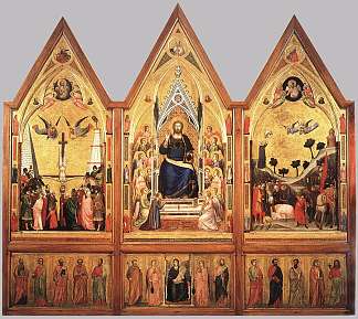 斯特凡内斯基三联画 The Stefaneschi Triptych (c.1330)，乔托·迪·邦多内