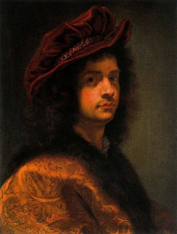 自画像科雷多·德·瓦萨里 Autorretrato Corredor De Vasari (c.1668)，乔瓦尼·巴蒂斯塔·高利