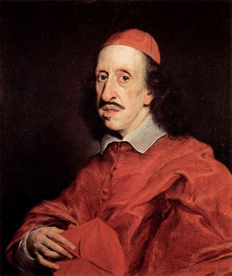 红衣主教莱奥波尔多·德·美第奇 Cardinal Leopoldo De' Medici (c.1667)，乔瓦尼·巴蒂斯塔·高利