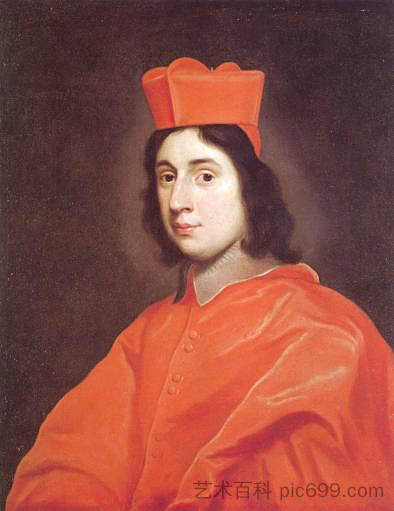 红衣主教西吉斯蒙多·基吉的肖像 Portrait of Cardinal Sigismondo Chigi,乔瓦尼·巴蒂斯塔·高利