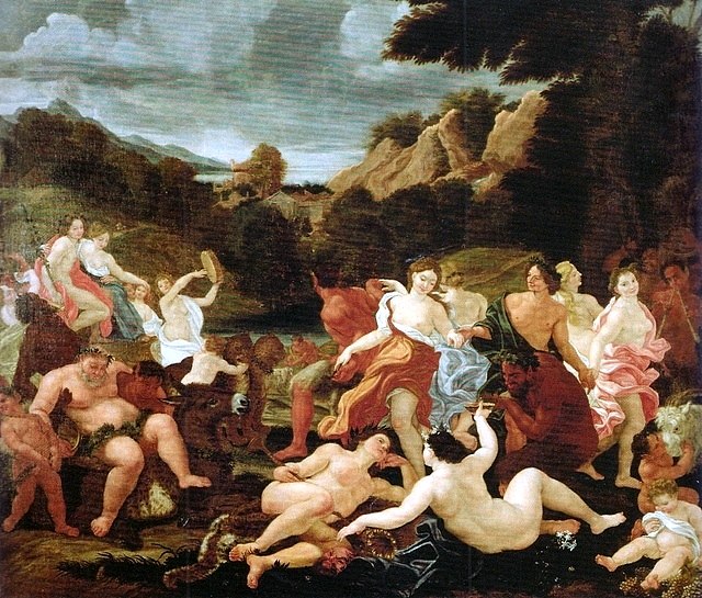 巴克斯和阿里阿德涅的胜利 Triumph of Bacchus and Ariadne (c.1675)，乔瓦尼·巴蒂斯塔·高利