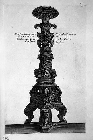 前一根烛台视角的另一种观点 Another view in perspective of the previous candlestick (1778)，乔瓦尼·巴蒂斯塔·皮拉内西