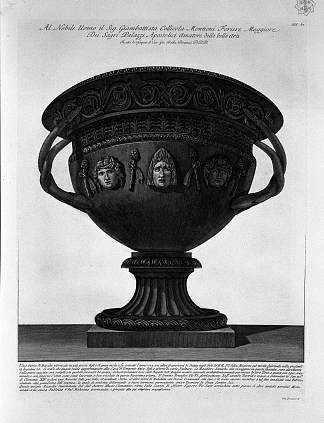 1772年在奎里纳尔发现的玄武岩古董花瓶 Antique vase of basalt found on the Quirinal in 1772，乔瓦尼·巴蒂斯塔·皮拉内西