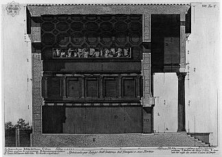 这些天来，内部的切割和他的门廊 Cutaway of the Interior for long these days, and his Porch，乔瓦尼·巴蒂斯塔·皮拉内西