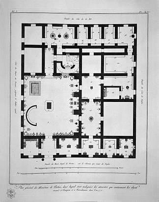 波蒂奇博物馆总体规划 General plan of the Museum of Portici，乔瓦尼·巴蒂斯塔·皮拉内西