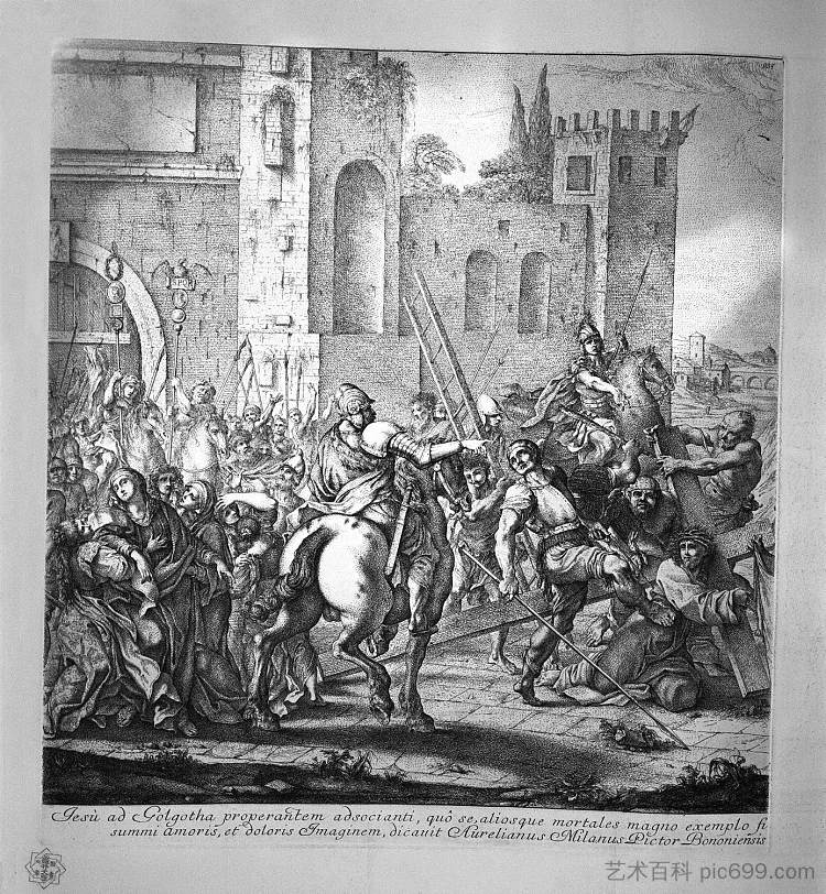 耶稣被带到髑髅地 Jesus carried to Calvary,乔瓦尼·巴蒂斯塔·皮拉内西