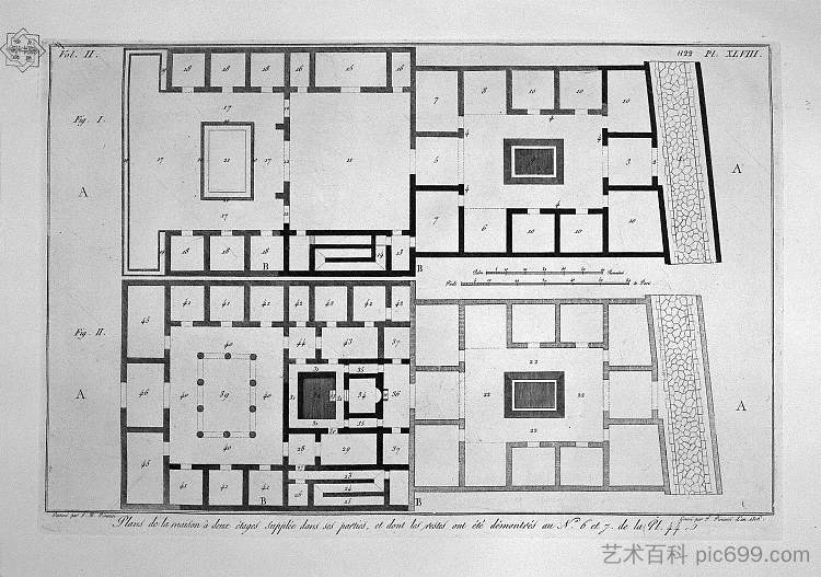 房子的部分 Section of the house，乔瓦尼·巴蒂斯塔·皮拉内西