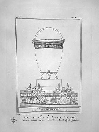 西图拉青铜到三英尺（包括轮廓） Situla bronze to three feet (inc. in outline)，乔瓦尼·巴蒂斯塔·皮拉内西