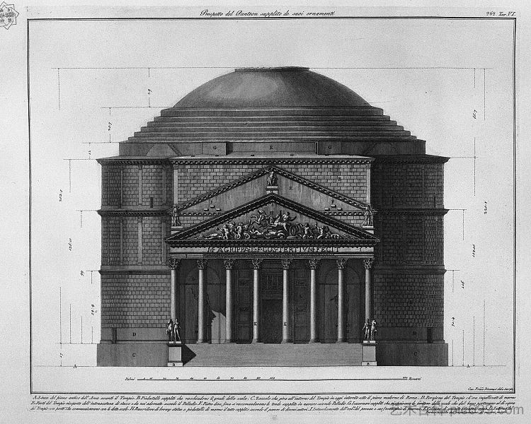 万神殿的声明提供给它的装饰品 Statement of the Pantheon supplied to it`s ornaments，乔瓦尼·巴蒂斯塔·皮拉内西