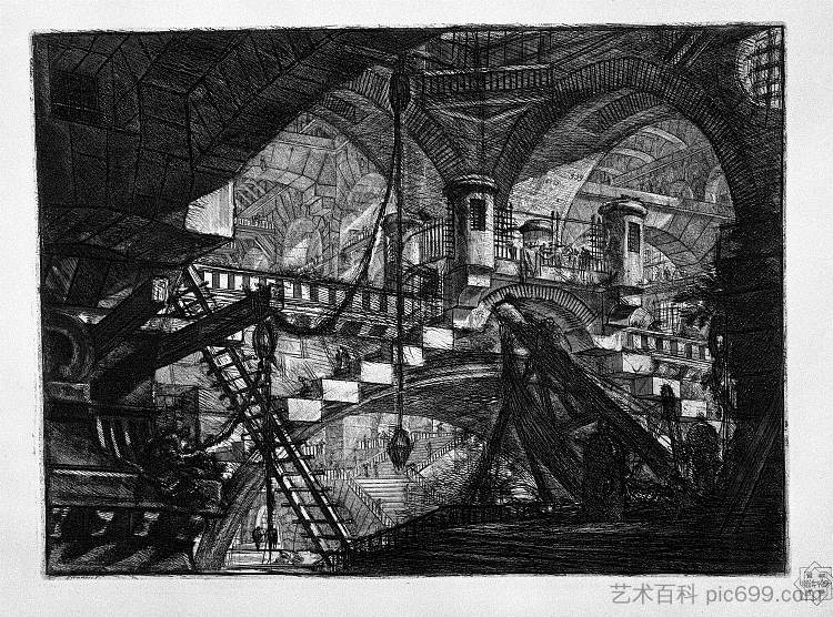 带有贝壳装饰的拱门 The Arch with a Shell Ornament,乔瓦尼·巴蒂斯塔·皮拉内西