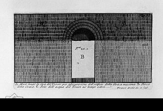 罗马古物，t. 1，图版二十二。千里马泄殖腔。 The Roman antiquities, t. 1, Plate XXII. Cloaca Maxima. (1756; Italy                     )，乔瓦尼·巴蒂斯塔·皮拉内西