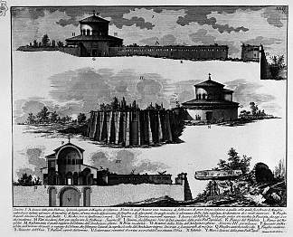 罗马古物，t. 2，图版二十二。康斯坦茨陵墓平面图。 The Roman antiquities, t. 2, Plate XXII. Plan of the Mausoleum of Constance. (1756; Italy                     )，乔瓦尼·巴蒂斯塔·皮拉内西