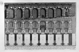 罗马古物，t. 4，图版 LIII。多米提安制作的野兽动物园地图。 The Roman antiquities, t. 4, Plate LIII. Map of the menagerie of wild beasts made ​​by Domitian.，乔瓦尼·巴蒂斯塔·皮拉内西