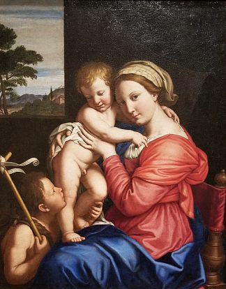 麦当娜和孩子 Madonna and Child (c.1650)，萨索费拉托