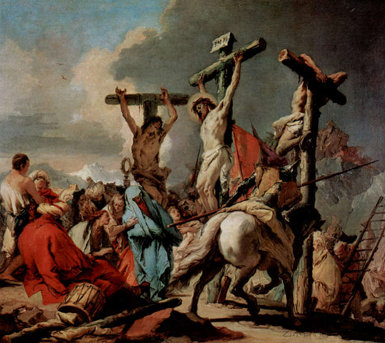 受难 Crucifixion (c.1745 - c.1750)，乔万尼·巴蒂斯塔·提埃波罗