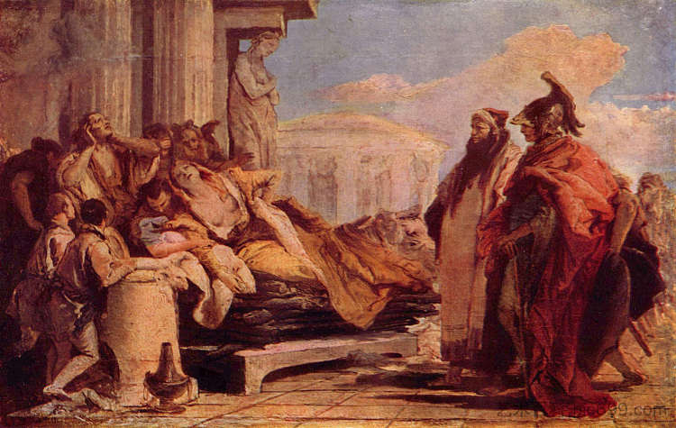 狄多之死 Death of Dido (1757 - 1770)，乔万尼·巴蒂斯塔·提埃波罗