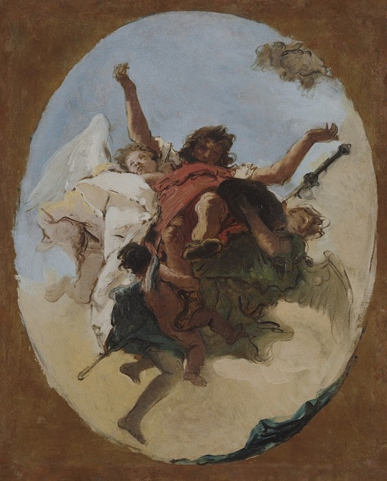 圣罗克的神化 The Apotheosis of Saint Roch (c.1740 - c.1745)，乔万尼·巴蒂斯塔·提埃波罗