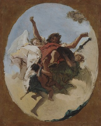 圣罗克的神化 The Apotheosis of Saint Roch (c.1740 – c.1745)，乔万尼·巴蒂斯塔·提埃波罗