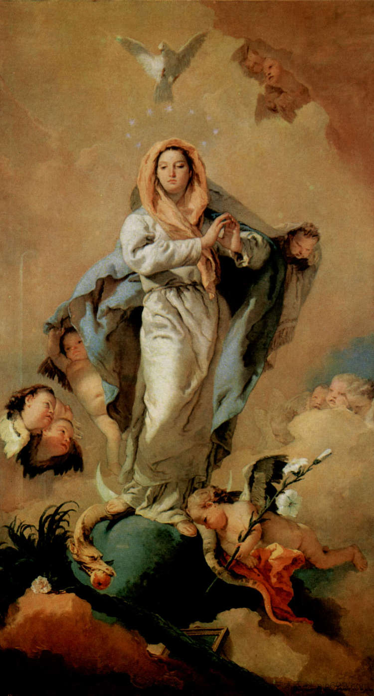 圣母无原罪 The Immaculate Conception (1767 - 1768)，乔万尼·巴蒂斯塔·提埃波罗