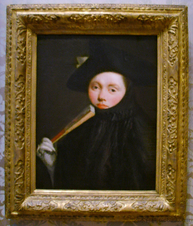 戴三角帽的年轻女士 Young Lady in a Tricorn Hat，乔万尼·巴蒂斯塔·提埃波罗