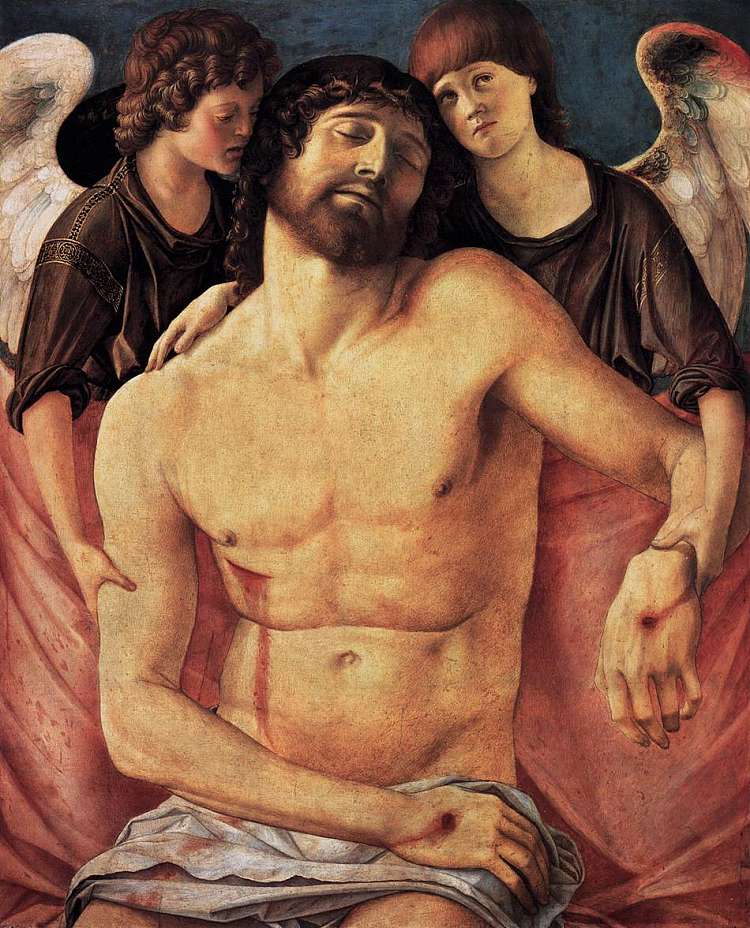 天使支持的死去的基督 Dead Christ Supported by Angels (1480 - 1485)，乔凡尼·贝利尼