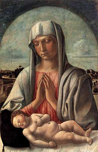 麦当娜和孩子 Madonna and Child (c.1455)，乔凡尼·贝利尼