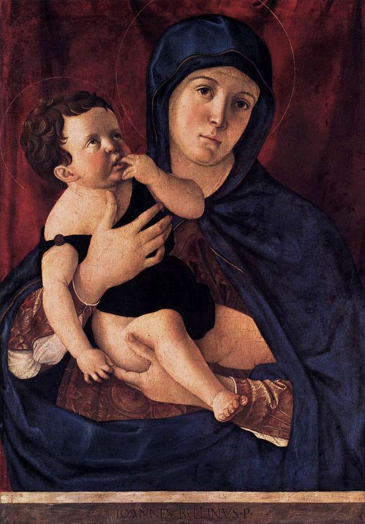 麦当娜和孩子 Madonna and Child (c.1475)，乔凡尼·贝利尼