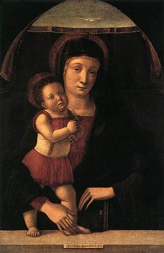 麦当娜与孩子 Madonna with Child (1450 – 1455)，乔凡尼·贝利尼