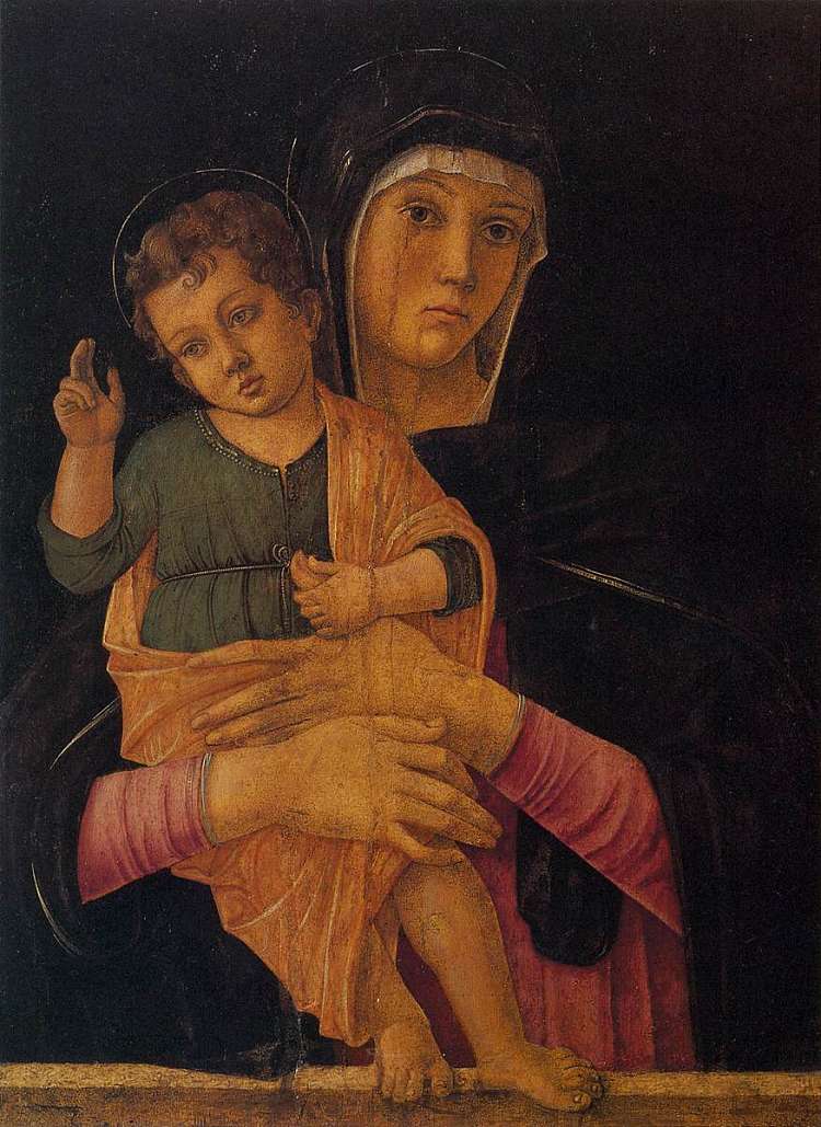 麦当娜与儿童祝福 Madonna with Child Blessing (1460 - 1464)，乔凡尼·贝利尼