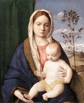 麦当娜和孩子 Madonna and child (c.1510)，乔凡尼·贝利尼