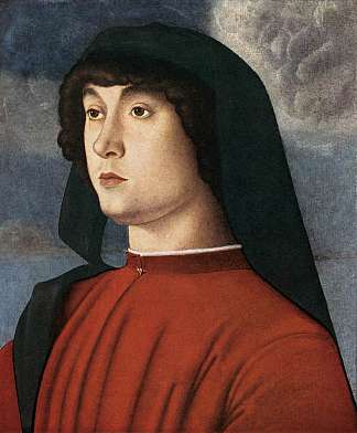 红衣年轻人的肖像 Portrait of a Young Man in Red (1485 – 1490)，乔凡尼·贝利尼