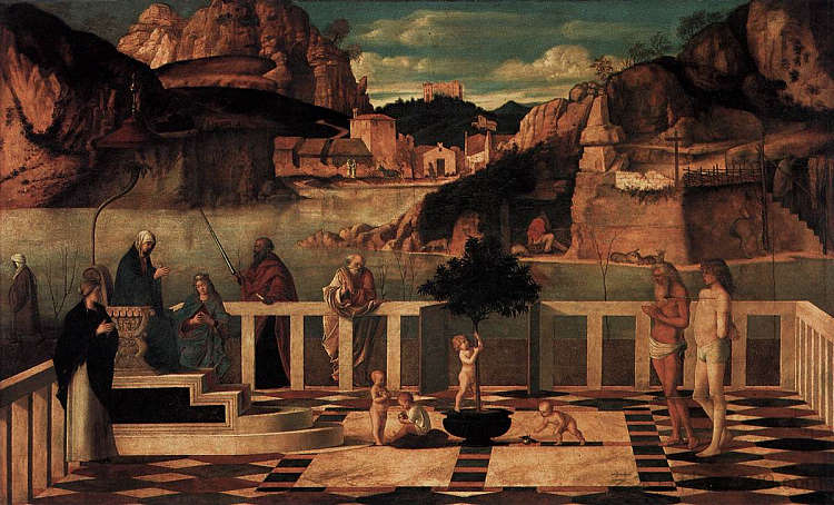 神圣的寓言 Sacred Allegory (1490 - 1500),乔凡尼·贝利尼