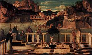 神圣的寓言 Sacred Allegory (1490 – 1500)，乔凡尼·贝利尼