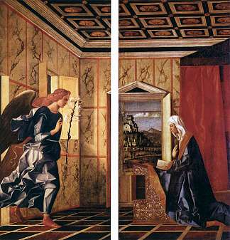 天使报喜 The Annunciation (1500)，乔凡尼·贝利尼