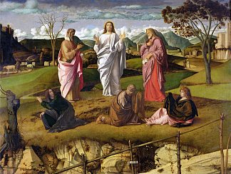基督的变形 Transfiguration of Christ (c.1480)，乔凡尼·贝利尼