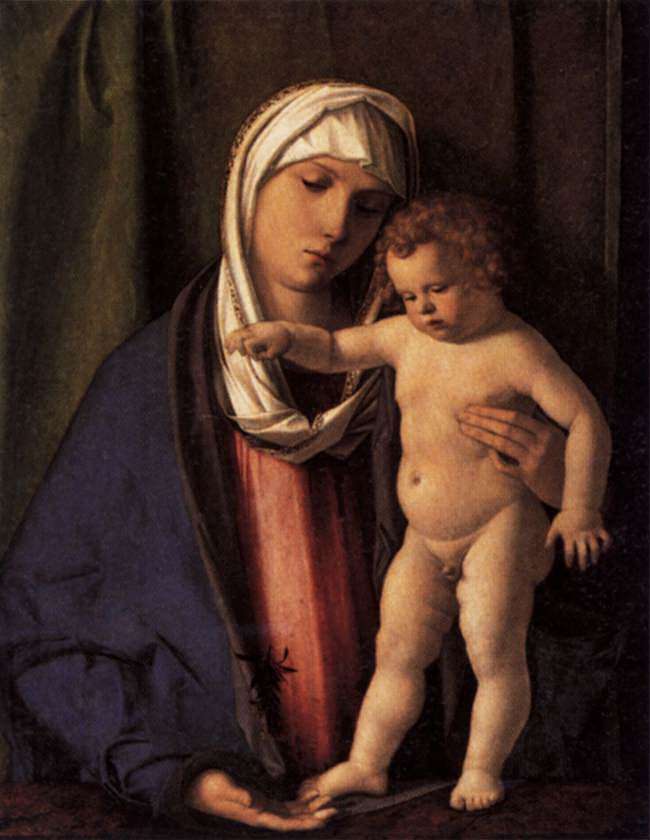 处女与圣婴 Virgin and Child (1485 - 1488)，乔凡尼·贝利尼